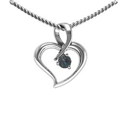 Twist Petit Heart Pendant