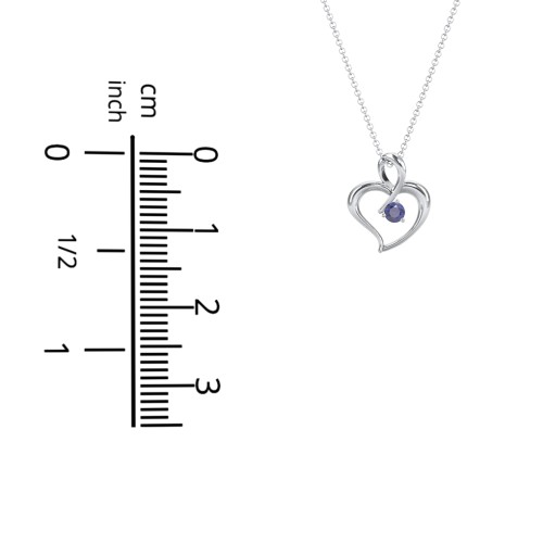 Twist Petit Heart Pendant – 18K Gold Plated Silver with Citrine