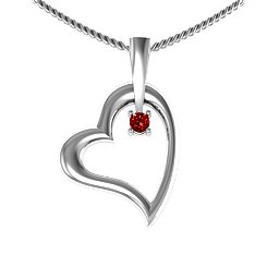 Tilted Heart Pendant