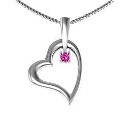 Tilted Heart Pendant