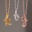 A to Z Initial Pendant with Birthstone – 18K Gold Plated Silver with Garnet