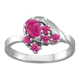 3-9 Stones Swan Ring