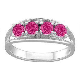 Classic 2-6 Gemstones Ring