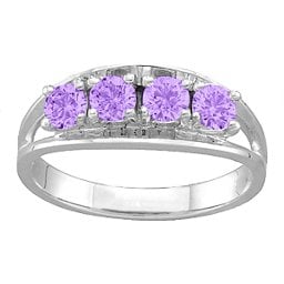 Classic 2-6 Gemstones Ring