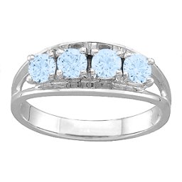 Classic 2-6 Gemstones Ring