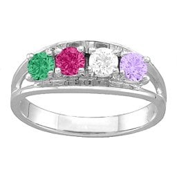 Classic 2-6 Gemstones Ring