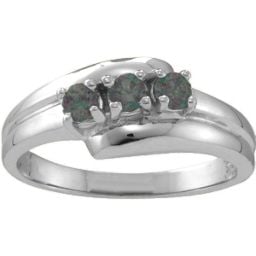 "Reverie" Angled 2-6 Stones Ring