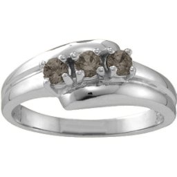 "Reverie" Angled 2-6 Stones Ring