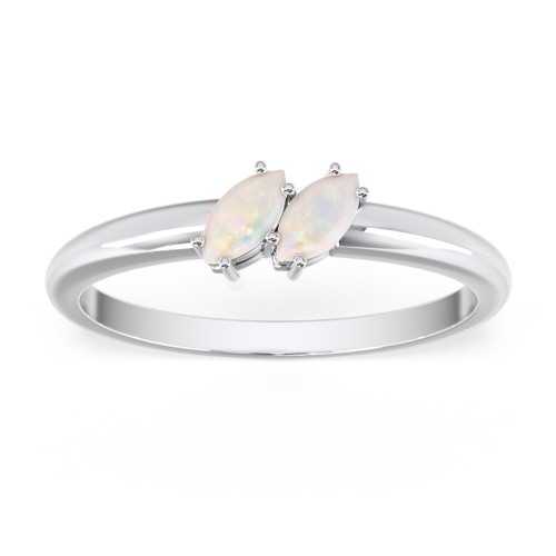 2 Stone Marquise Ring