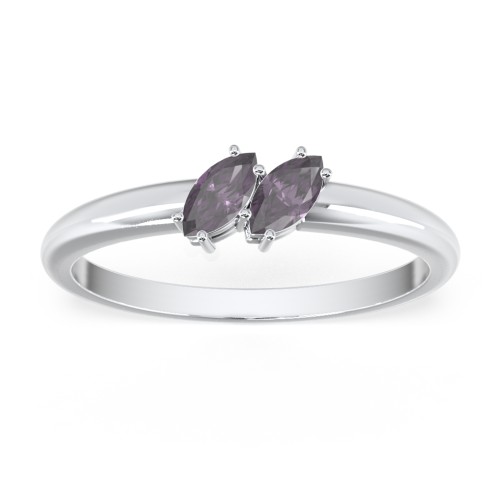 2 Stone Marquise Ring
