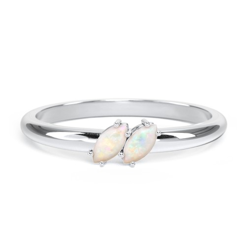 2 Stone Marquise Ring