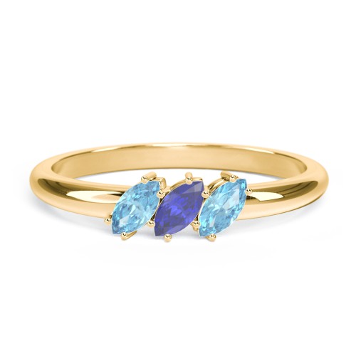 Petit Marquise Trio Ring