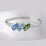 Petit Marquise Trio Ring – Sterling Silver with Blue Topaz and Blue Sapphire