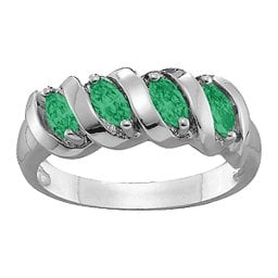 2-6 Marquise Spiral Ring