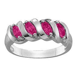 2-6 Marquise Spiral Ring