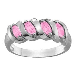 2-6 Marquise Spiral Ring