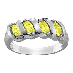 2-6 Marquise Spiral Ring