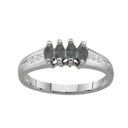 3-6 Marquise Ring With Channel Set Accents