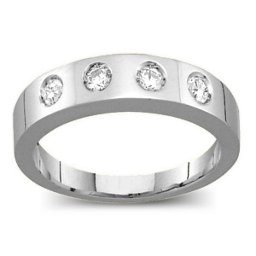 Belt Ring with 2-6 Round Stones