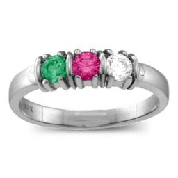 Classic Separated 2-5 Stones Ring