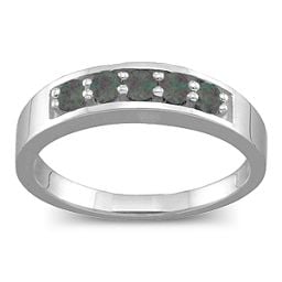 Geometric 3-6 Stones Ring