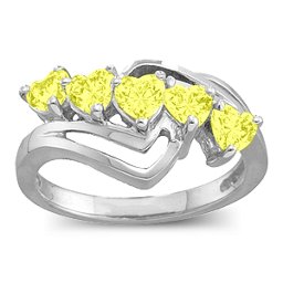 Starburst Heart Ring