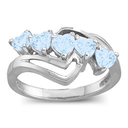 Starburst Heart Ring