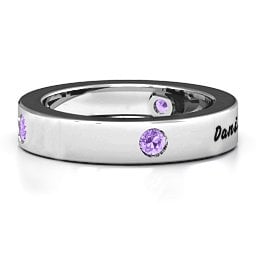 Circular Band 2-5 Stones Ring