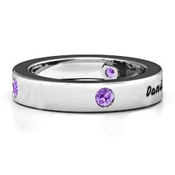 Circular Band 2-5 Stones Ring