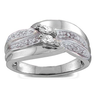 Angled 2-6 Marquise Ring