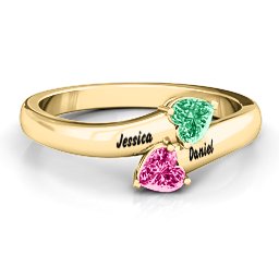 "Tribute" Hearts Bypass Ring