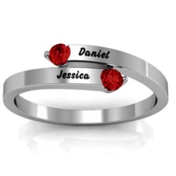 "Soleil" Tipped Bypass Ring