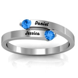 "Soleil" Tipped Bypass Ring