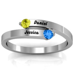 "Soleil" Tipped Bypass Ring