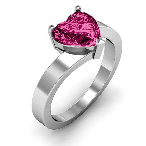 "Passion" Large Heart Solitaire Ring