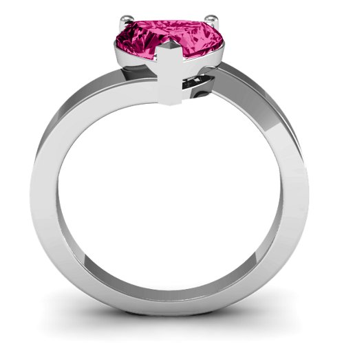 "Passion" Large Heart Solitaire Ring