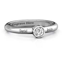 Bezel Set Solitaire Ring