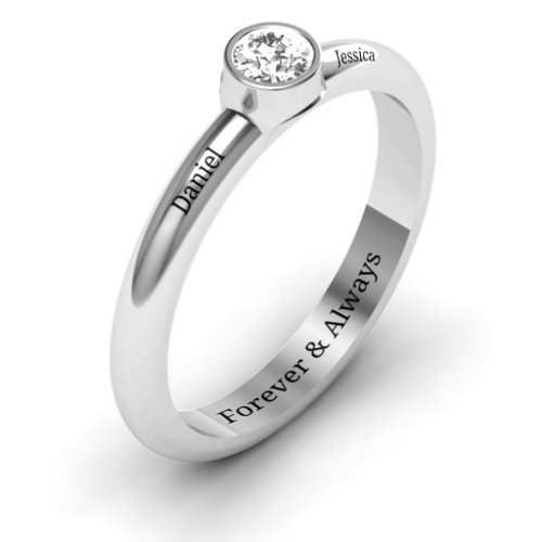 Bezel Set Solitaire Ring