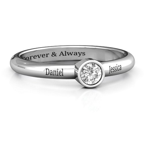 Bezel Set Solitaire Ring