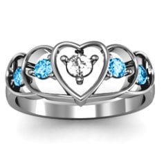 Heart Collage Ring