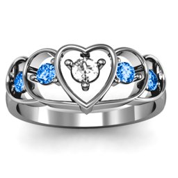 Heart Collage Ring