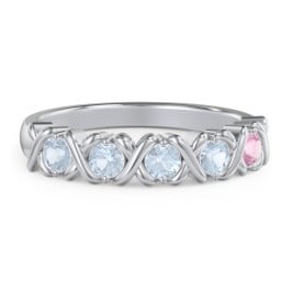 Hugs & Kisses XOXO Ring with 2-5 Stones