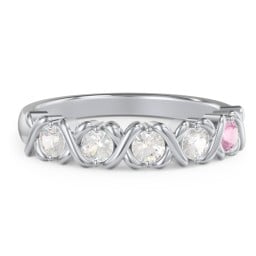 Hugs & Kisses XOXO Ring with 2-5 Stones