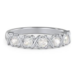 Hugs & Kisses XOXO Ring with 2-5 Stones