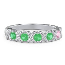 Hugs & Kisses XOXO Ring with 2-5 Stones