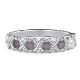 Hugs & Kisses XOXO Ring with 2-5 Stones