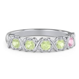 Hugs & Kisses XOXO Ring with 2-5 Stones