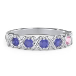 Hugs & Kisses XOXO Ring with 2-5 Stones