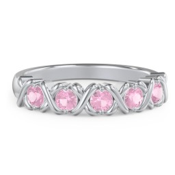 Hugs & Kisses XOXO Ring with 2-5 Stones