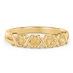 Hugs & Kisses XOXO Ring with 2-5 Stones